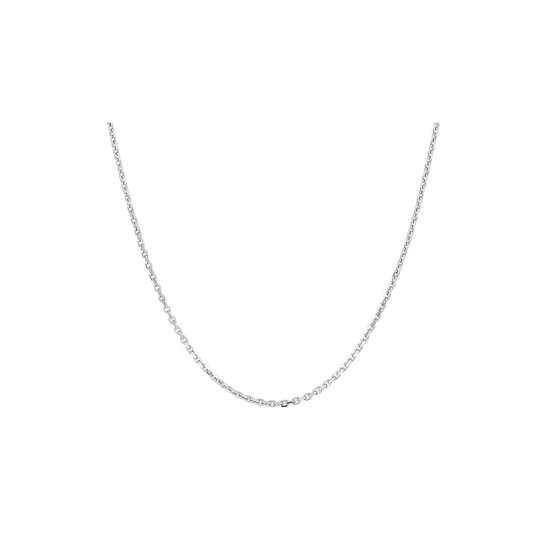 QUADRI - Cadena de Plata Hombre y Mujer de Eslabones Cubanos de 5 mm - Cadena Plata Hombre 925 Largo 46 cm - Made in Italy