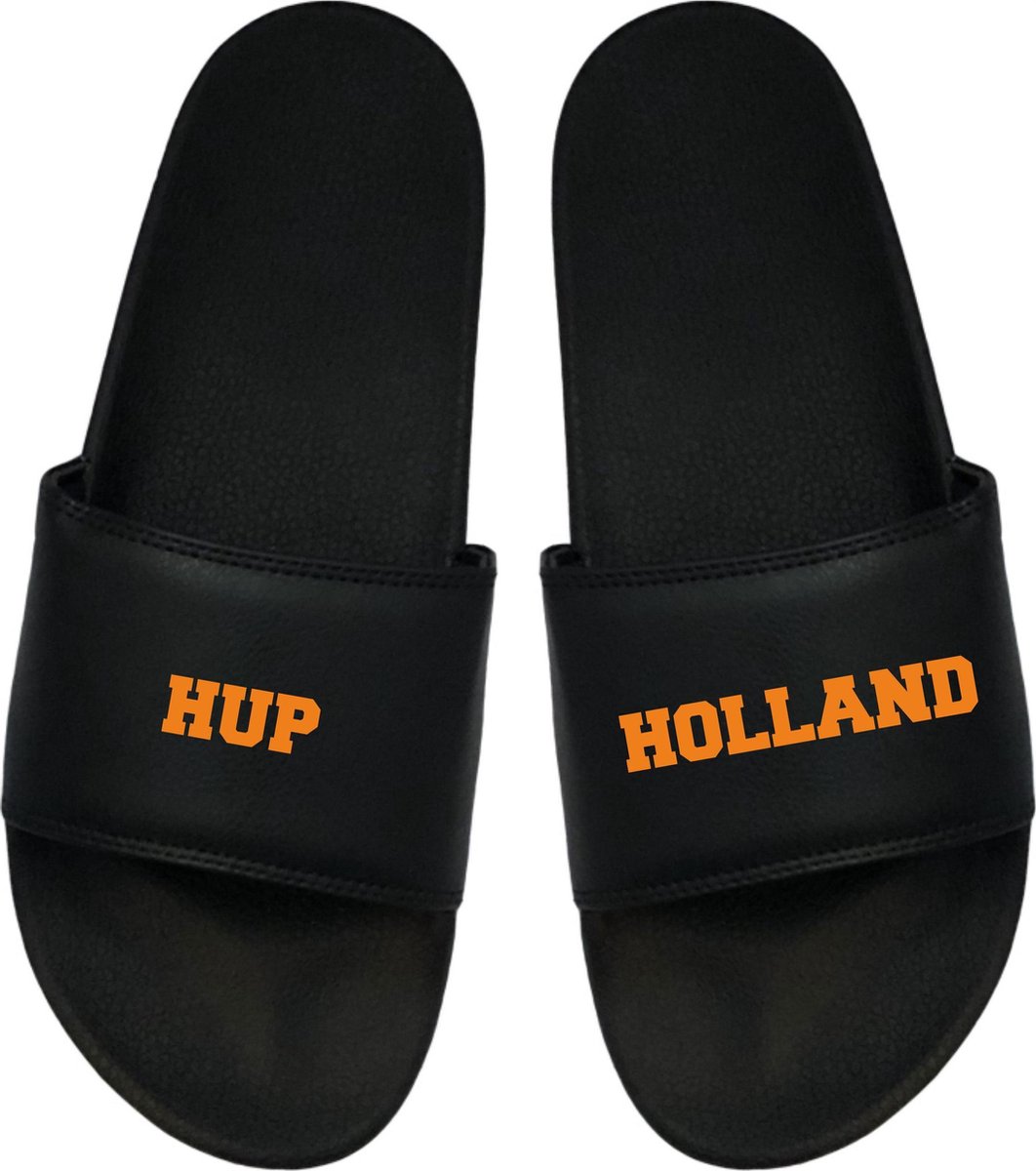 Cadeau Sint - Cadeau Kerst - Hup Holland Nederlands Elftal - Oranje - EK - WK- Badslippers - Cadeau Badslippers 45