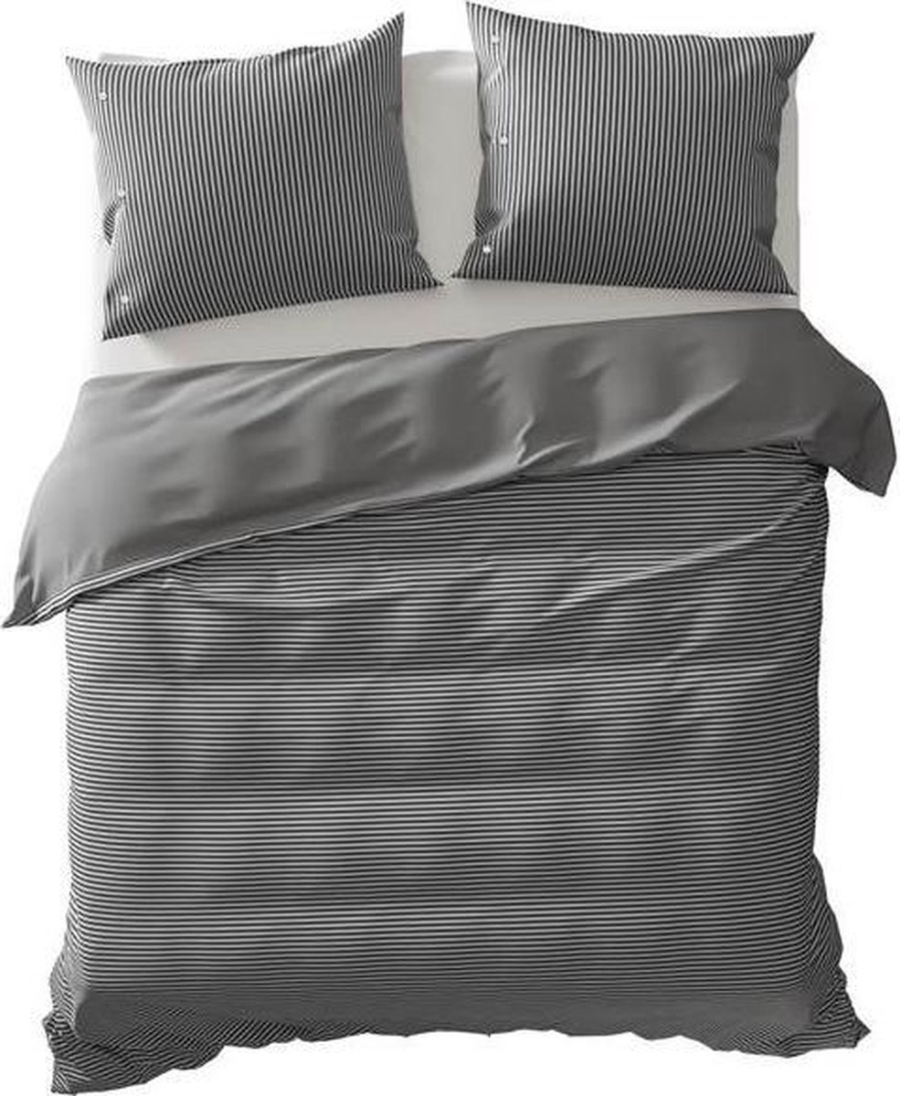 Yellow Wako - Dekbedovertrek - Tweepersoons - 200x200/220 cm - Antraciet