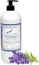 Massageolie Lavendel 1 liter met gratis pomp - 100% natuurlijk - biologisch en koud geperst