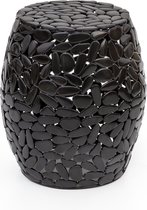 Bijzettafel zwart metaal 40 cm – Salontafel Uniek Design – Duurzaam Geproduceerd Bijzet Tafel - Perfecthomeshop