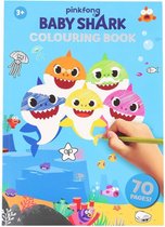 Nickelodeon Baby Shark - Baby Shark speelgoed - Kleurboek - A4 kleurboek - Knutselen - Tekenen - Stiften