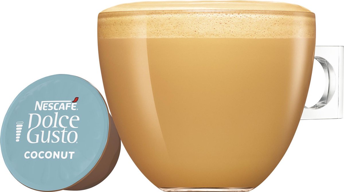 Nescafé Dolce Gusto Coconut Macchiato capsules - vegan koffie - 36  koffiecups | bol.com