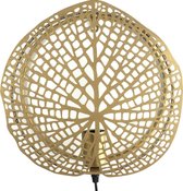 Muurlamp blad goud 30 cm