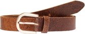 Dames vintage riem leer 3,5 cm chestnut, bandmaat 085