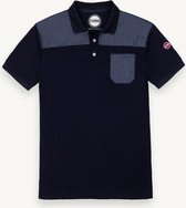 Colmar Mens Solid Color Pocket Polo Donkerblauw