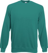 Fruit Of The Loom Kind/ Kinderen Unisex Raglan Mouwen Sweatshirt (Emerald)