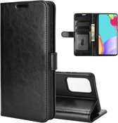 FONU PU-Leren Bookcase Hoesje Samsung Galaxy A52 / A52s - Zwart