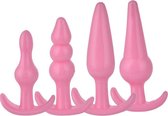 Plug It - Anal silicone buttplug set - Buttplugs anaal voor mannen - Roze