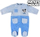 Baby Rompertje met Lange Mouwen Mickey Mouse 74612 Blauw