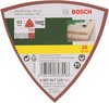 Bosch 25-delige schuurbladenset voor deltaschuurmachine - klithechting - korrel 240