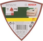 Bosch Ensemble de 25 feuilles de ponçage pour ponceuse Delta - Velcro - Grain 240