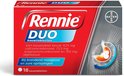 Rennie Duo kauwtabletten bij reflux en zure oprispingen, 18 stuks