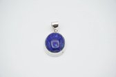 Zilveren ketting hanger Lapis lazuli