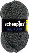 AANBIEDING: SCHEEPJES INVICTA EXTRA 1340 GRIJS, [ SOKKENGAREN ] PAK MET 10 BOLLEN a 50 GRAM. INCL. Gratis Digitale vinger haak en brei toerenteller