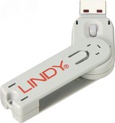 Lindy sleutel voor USB Port Schloss wit 40624