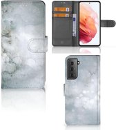 Flip case Samsung Galaxy S21 Smartphone Hoesje Painting Grey
