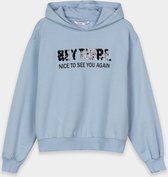 Tiffosi hoody meisjes blauw met pailletten maat 164