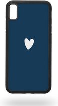 Blue heart Telefoonhoesje - Apple iPhone Xs Max