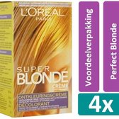 L’Oréal Paris Perfect Blonde Super Crème Ontkleuringscrème Blonde 4 stuks Voordeelverpakking