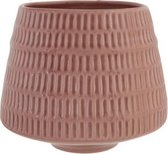 Bloempot voor Binnen en Buiten - Plantenbak - Plantenpot - Anise roze - 15,5x15,5xh13,5cm - Rond conisch aardewerk