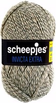 AANBIEDING: SCHEEPJES INVICTA EXTRA 1460 BEIGE BRUIN GROEN, [ SOKKENGAREN ]  PAK MET 10 BOLLEN a 50 GRAM. INCL. Gratis Digitale vinger haak en brei toerenteller