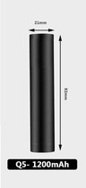 Zaklamp LED - USB Oplaadbaar - Zoom - zwart