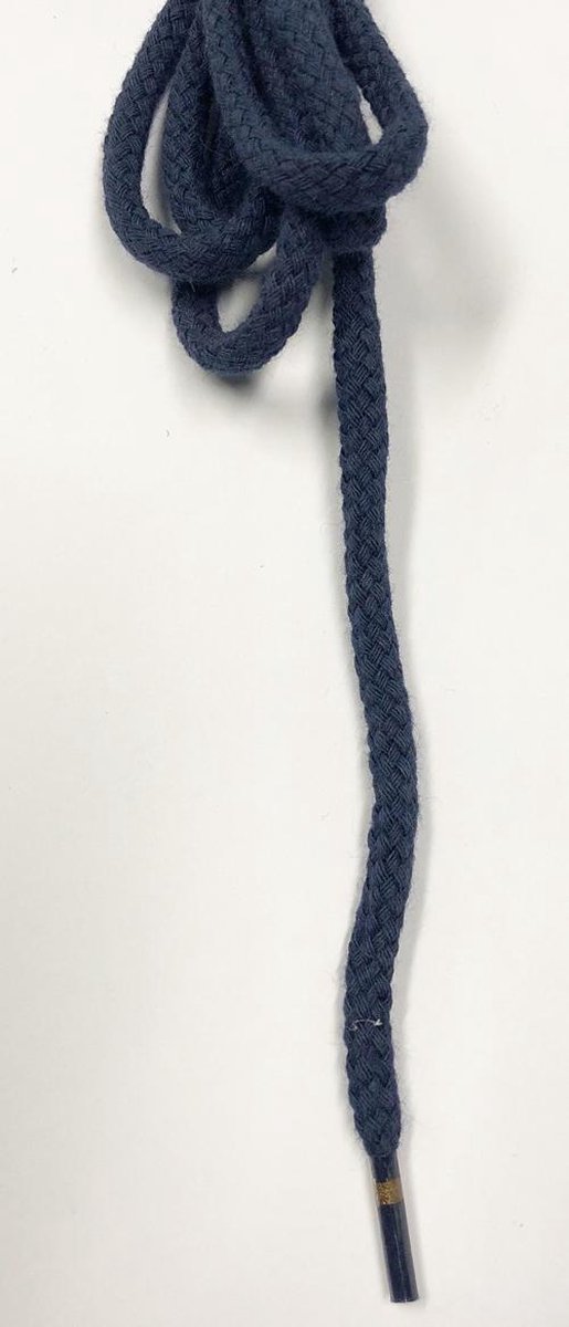 ronde coord schoenveters 75 cm marine blauw