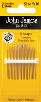 Aiguille à coudre longue Sharps Number 5-10 (20 pièces)