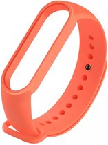 Siliconen bandje - geschikt voor Xiaomi Mi Band 5 / 6 - Oranje