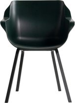 fauteuil hartman sophie element nightgreen avec pied noir carbone