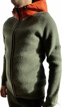 National Geographic Merino Blend Hoodie Men Green/Orange