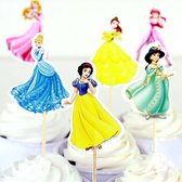 Disney Princessen - 24 stuks - cocktail prikkers - cupcake - verjaardag