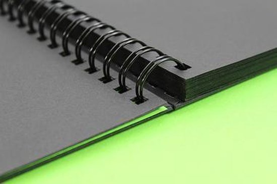 Artgecko Shady Spiral Sketchbook A3 Portrait 200gr 40 feuilles Zwart