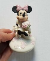 Decoratief Beeld - Mickey And Friends Blooms For Minnie - Natuursteen - Lenox - Roze