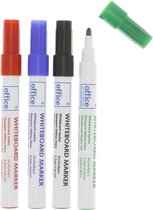 Whiteboard markers in 4 Kleuren ,Zwart, blauw, rood, groen,Stiften,Marker