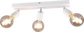 LED Plafondspot - Trion Zuncka - E27 Fitting - 3-lichts - Rechthoek - Mat Wit - Aluminium - BES LED