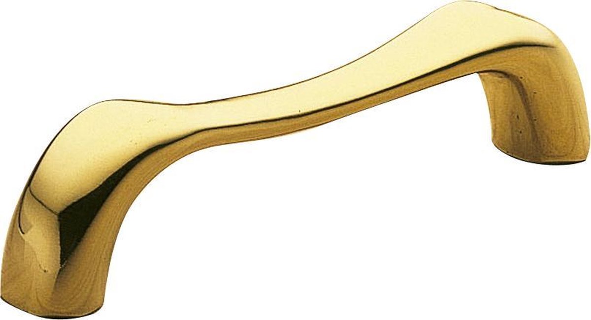 AMIG Lade Handgreep Kast Meubelgreep – Hartafstand 76mm - Gepolijst Massief Messing - Luxe
