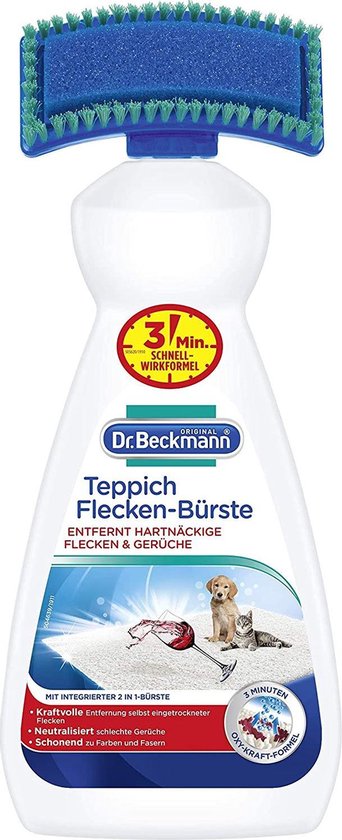 Dr. Beckmann Tapijtreiniger - Beschermt en Reinigt - Vet - Koffie - Wijn - Huisdiervlekken - Dr. Beckmann