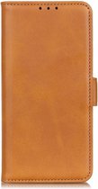 Google Pixel 5a Hoesje Retro Book Case Kunstleer Geel