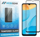 Mobigear Gehard Glas Ultra-Clear Screenprotector voor OPPO A15 - Zwart