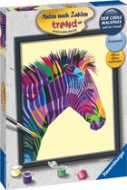 Ravensburger Schilderen op nummer Bonte Zebra - Hobbypakket