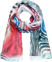 Aantrekkelijke gekleurde sjaal met junglestrepen. Gemaakt van soepel vallende viscose in veel verschillende kleurtinten. Voor uzelf of Bestel Een Kado