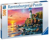 Ravensburger Puzzel Vuurtoren In De Avond - Legpuzzel - 500 stukjes