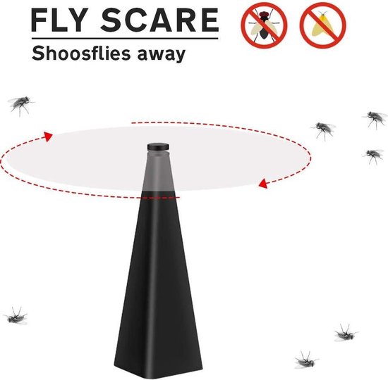Vliegen Verjager - vliegenverjager -  Vliegen repeller - Vliegen Bestrijding - Vliegenval - Vliegen Ventilator – Muggenverjager - Insectenverschrikker - Vliegen – Muggen - Fruitvliegen
