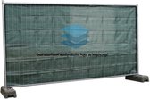 Filet de clôture de construction perméable au vent vert 180x345cm 150gr / m²
