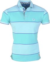 MZ72 - Heren Polo - Pitchy - Gestreept - Blauw