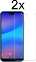 Huawei P20 Lite 2018 Screenprotector Glas - Beschermglas Huawei P20 Lite 2018 Screen Protector - 2 stuks