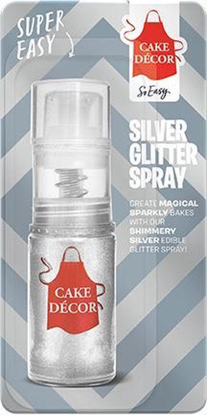 Cake Decor Silver Glitter Spray Lustre comestible, Spray Glitter comestible  pour