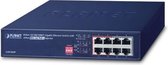 PLANET GSD-804P netwerk-switch Unmanaged Gigabit Ethernet (10/100/1000) Power over Ethernet (PoE) 1U Blauw